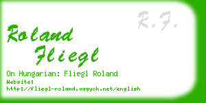 roland fliegl business card